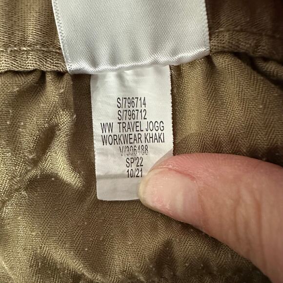 Banana Republic Men's Workwear Joggers S Khaki Cotton Blend Travel Pants‎ Casual - Picture 4 of 9